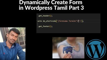Dynamically generate form wordpress Part 3 | De vicky | Wordpress | Plugin Creation Series