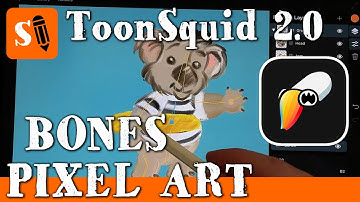 ToonSquid 2.0 How to use Bones with Pixel Art and Bones with Symbols