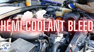 how to bleed coolant system on 5.7 hemi