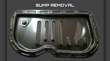 Isuzu kb280 dt 4jb1 OIL SUMP/PAN REMOVAL