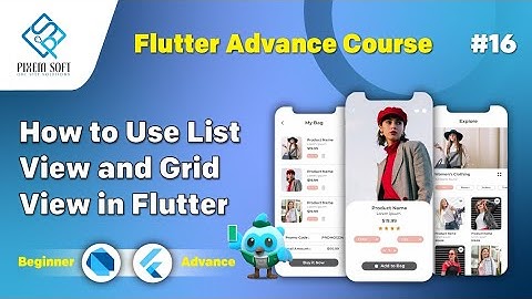 How to Use ListView and GridView in Flutter  #flutter2025 #coding