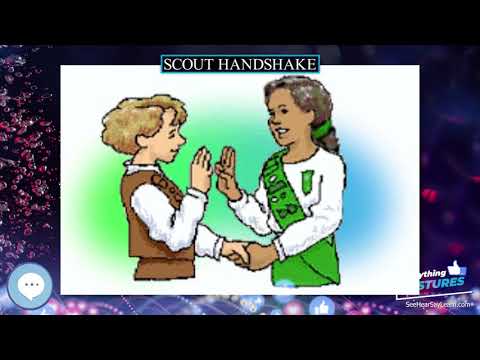 boy scouts handshake with left hand in greeting Boy Scout or