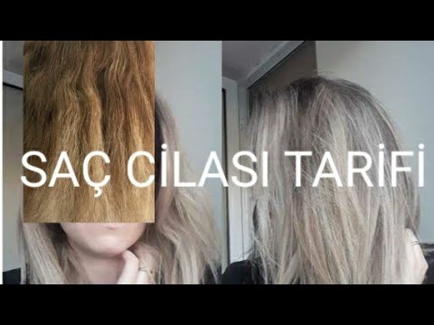 SAÇ CİLASI TARİFİ /Soğuk Sarı Platin Saç Tonları / Detaylı ve Yakın Çekim    وصفة تلميع الشعر