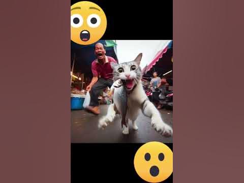 Die Katze klaut Fische und kommt ins Gefängnis seit dem ist sie