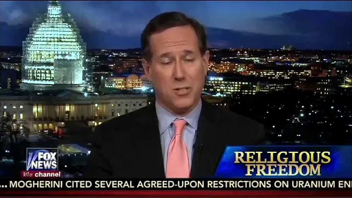 Rick Santorum Supports Discriminatory Religious Freedom Bill