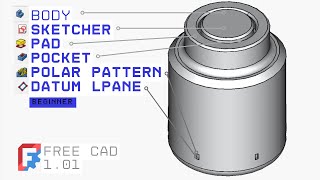 Free Cad exercises for beginners (step by step)