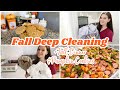 FALL DEEP CLEANING 2020 | CLEAN WITH ME | WHATS FOR DINNER | FALL SHEET PAN &amp; PUMPKIN COOKIES