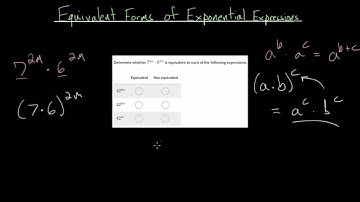 Equivalent Forms of Exponential Expressions: Intro