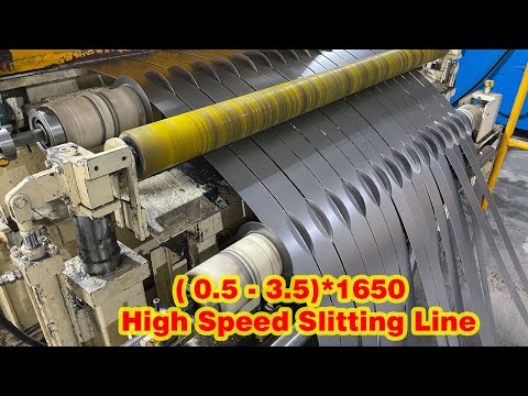 0.5 - 3.5 )* 1650mm High Speed Slitting Line - YouTube