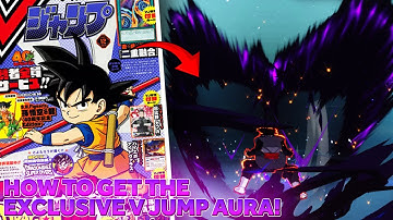 HOW TO GET EXCLUSIVE VJUMP AURA IN DRAGON BALL SPARKING ZERO!