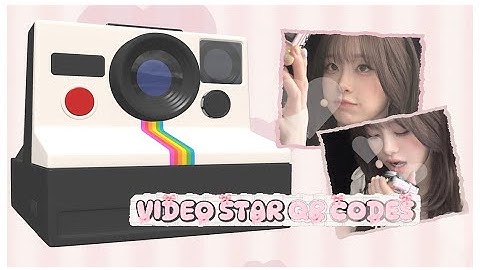 ADVANCED video star QR codes 