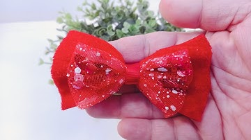Shaker Bow | Dollar Tree DIY Make Your Own Hair Bow | Tutorial 1