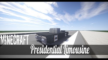Minecraft Vehicle Tutorial - How to Build : 1963 presidential limousine.