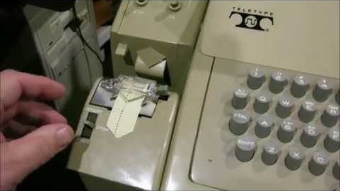 Loading "Hangman" on the Mod-8 via Paper Tape on the ASR33 Teletype