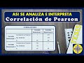 ✅ CORRELACIÓN de PEARSON #1: Interpretación / Coeficiente r de Pearson ✅ Tesis paso a paso