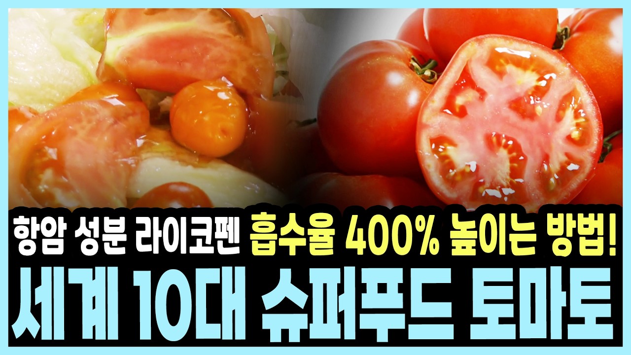 아무도 안 먹던 '금기의 열매'가 암을 예방하는 1등 공신이 되기까지! 타임지가 선정한 세계 10대 슈퍼푸드 '토마토' I KBS 건강혁명 20160517 방송