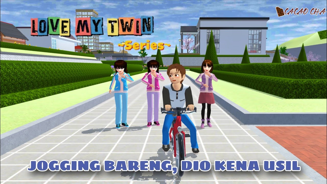 JOGGING BARENG, DIO KENA USIL!  || LOVE MY TWIN SERIES|| || DRAMA SAKURA SCHOOL SIMULATOR
