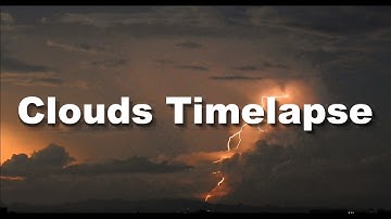 Countless Lightning around Cumulonimbus / Clouds Timelapse