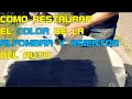 RESTAURAR COLOR DE ALFOMBRA Y ASIENTOS DE UN CARRO