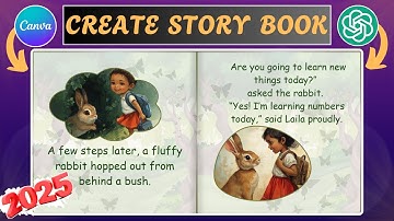 How to Create a Story Book for Kids Using Canva AI and ChatGPT | Canva Course 2025 | Tech BY Hafsa