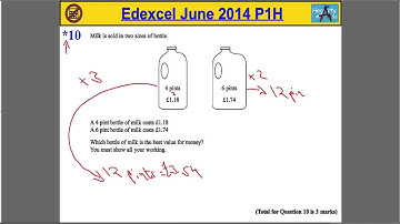 Edexcel Maths P1 June 2014 Higher Q10