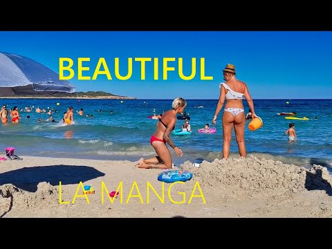 La Manga del Mar Menor Spain 2023 🇪🇸 Beach walk [4K UHD]