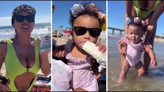 Jeannie Mai Daughter Monaco Have A Some Fun with Their Mom at The Beach!🏖️