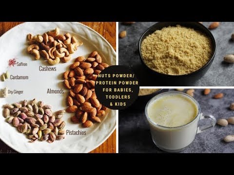 nuts powder recipe  10 + weight gain nut mix powder for kids