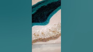 Finished Result of Video 406 | Geode Resin Art | #Geode #Resinart #Colourarte #JustResin #Shorts