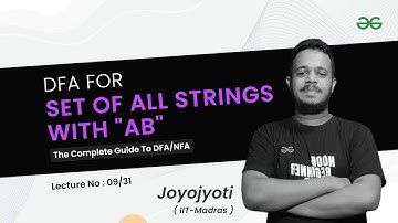 Construct DFA for set of all strings with "ab" | The Complete Guide to NFA/DFA | GeeksforGeeks GATE