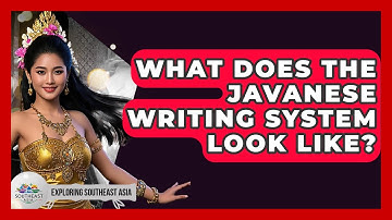 What Does The Javanese Writing System Look Like? - Exploring Southeast Asia