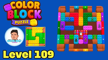 Color block puzzle 3d jam level 109 walkthrough 