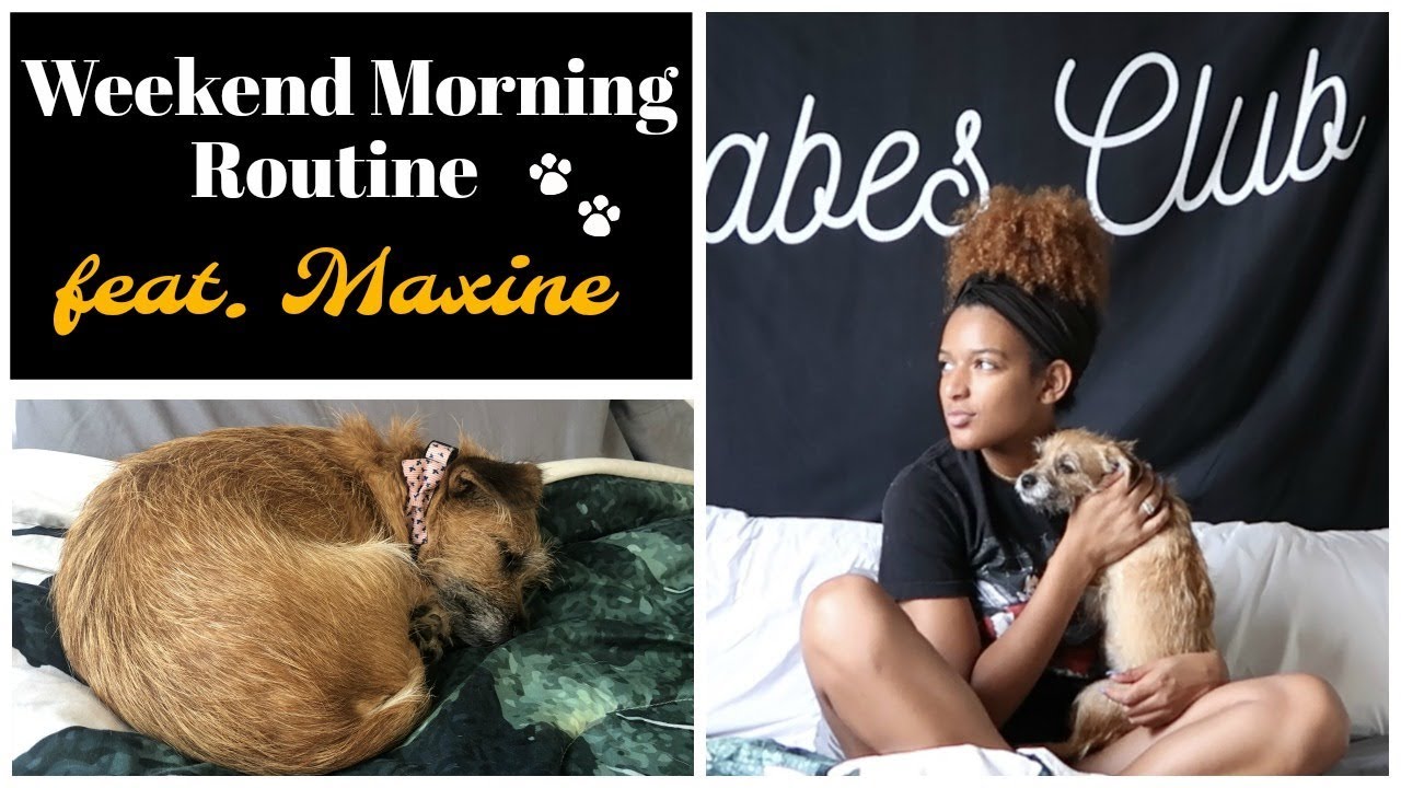 my weekend morning routine (with my dog) - YouTube