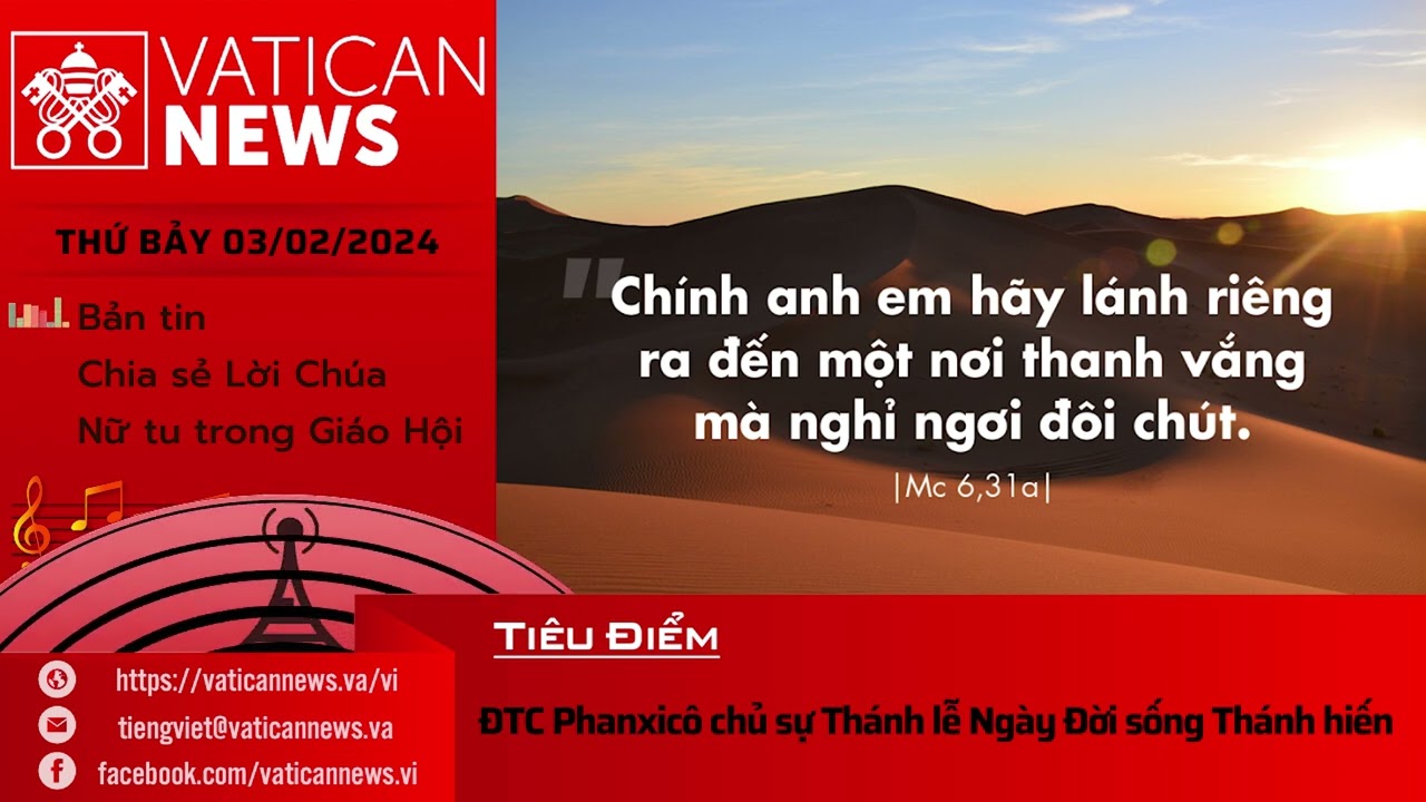 Radio thứ Bảy 03/02/2024 - Vatican News Tiếng Việt