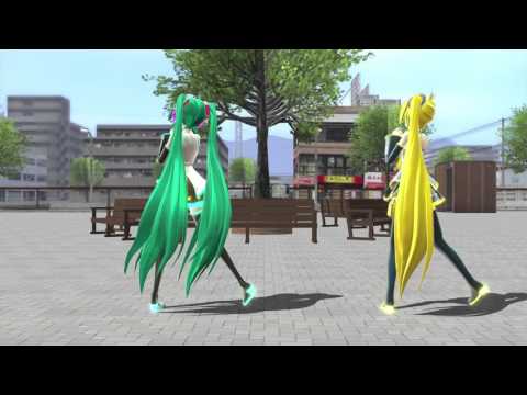 #MMD 亞北ネルXSとkoala_p式初音ミクDivaほよちゃんの　ぷちアップデートテスト動画
