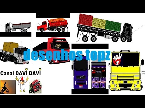 os desenhos de caminhao top z parte1