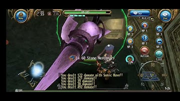 Stone Mercenary vs Knuckles - Toram Online 