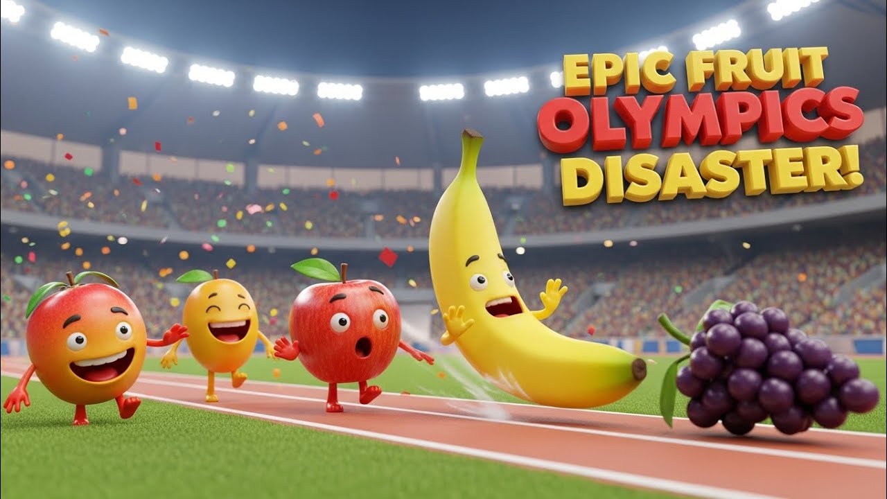 You Won’t Believe Who Won This Crazy Fruit Race!🍌🍎🍑🍊🍇 - YouTube