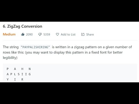 ZigZag Conversion ||