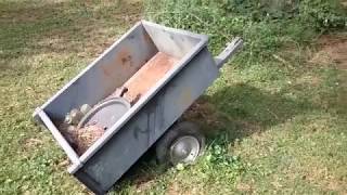 Trailer for the lawn mower - hook it up and move it