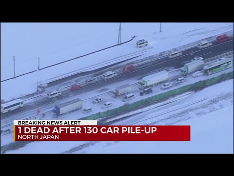 130 cars involved in massive pile-up in Japan