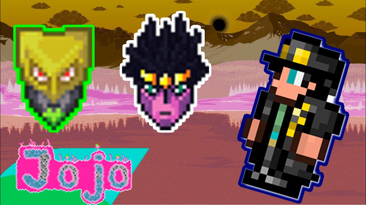 Jojostands terraria. Жожо в террарии. Террария Джоджо. Terraria Jojo Mod. Дио в террарии.