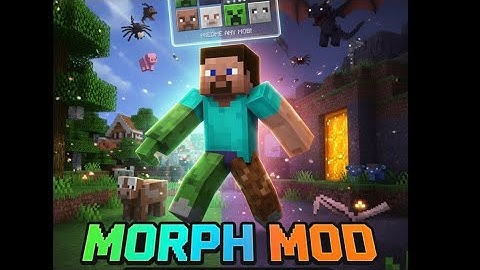 Morph Mod For Minecraft PE 1.21+! (100% WORKING) #morphaddon #morphmodforminecraftpe