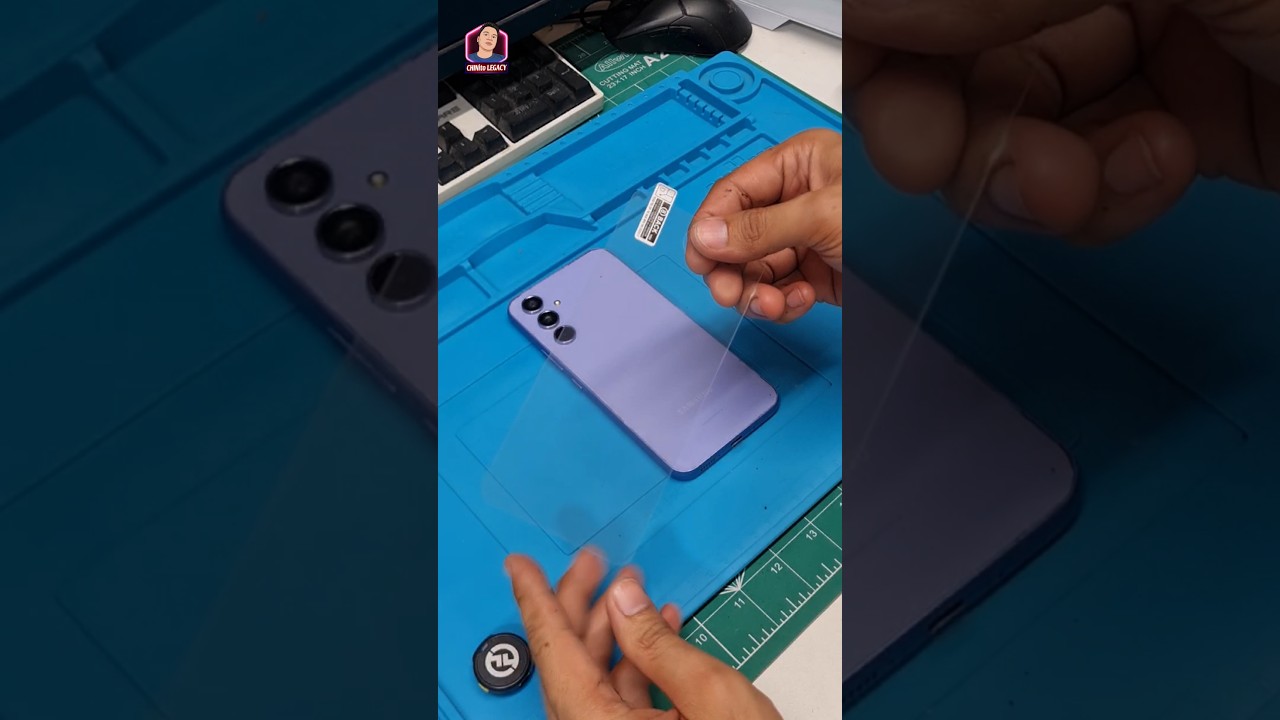 SAMSUNG A54 TEMPERED GLASS INSTALLATION