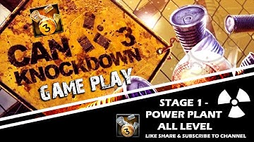 Can knockdown 3 Gameplay Walkthrough | Power Plant - All Levels | (Android/iOS) No Commentary
