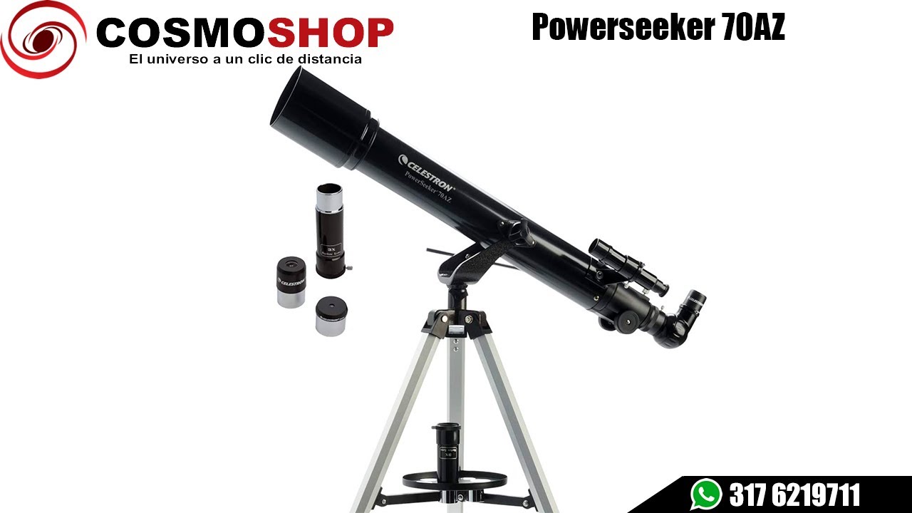 Telescopio Celestron Powerseeker 70AZ 21036 D 70mm F 700mm 525X