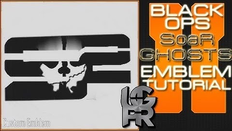 SoaR Sniping COD Ghosts Logo  : Call of Duty Black Ops 2 Emblem Tutorial