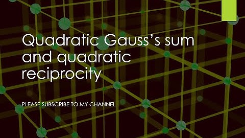 Quadratic Gauss sum and quadratic reciprocity