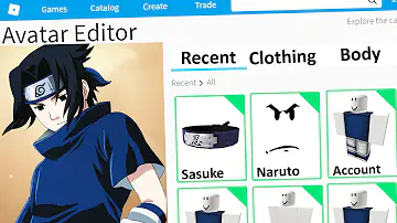 How do you make your character look like Sasuke on Roblox?