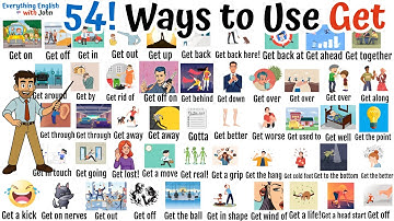 How to Use the Verb Get - 54 Ways!  #englishvocabulary
